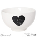 Blanco y negro New Bone China Bowl